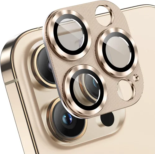 Miniatura 9 de Korecase Paquete de 2 protectores de lente de cámara para iPhone 14 Pro Max/Pro, verde alpino Vidrio templado de metal, dureza 9H antiarañazos