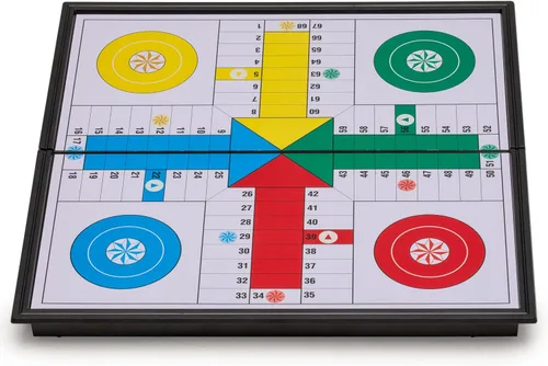 Miniatura 9 de Juego de ludo magnético y plegable, 9.75 in
