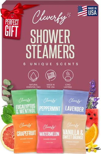 Cleverfy Shower Steamers - Aromaterapia - Regalos de cumpleaños para mujeres, mamá, esposa, abuela, ella, mejor amiga, hija, hermana, adolescentes y