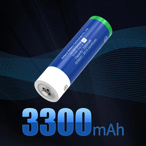 Miniatura 3 de NiMH - Baterías recargables AA de 3300 mAh, paquete de 16 baterías recargables AA de 1.2 V y 16 pilas recargables AAA NiMH de 1200 ciclos