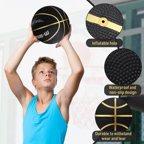 Miniatura 3 de Wettarn 6 piezas de balones de baloncesto tamaño 5 al por mayor, suministros de donación caritativa cristiana, balón de baloncesto de 27.5 pulgadas