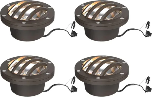 Miniatura 11 de GOODSMANN Luces LED de bajo voltaje para paisaje, 4 W, 12 V, 200 lúmenes, blanco cálido con conector de cable para terraza, escalón, jardín