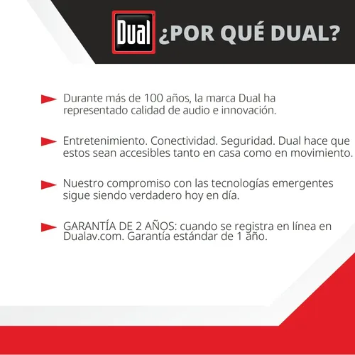 Miniatura 2 de Dual Electronics LU43PB - Altavoces con cable de 4 pulgadas y 3 vías de alto rendimiento para interiores y exteriores Configuración sin esfuerzo