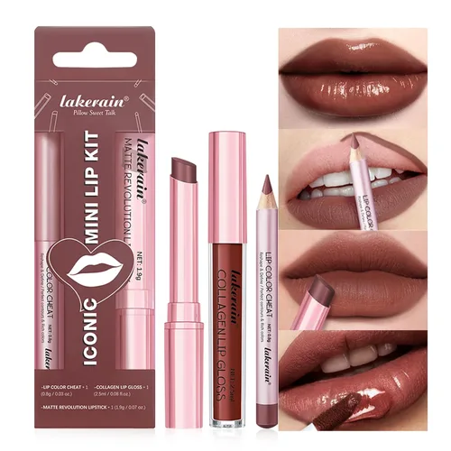 Miniatura 16 de BestLand Juego de 12 Labiales Líquidos Mate + Lápices Delineadores de Labios, Juego de Maquillaje de Labios de Un Solo Paso, Pigmento Aterciopelado