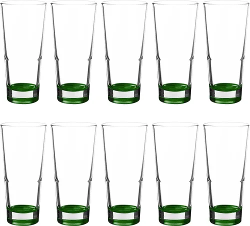 Miniatura 10 de DISCOUNT PROMOS Juego de 10 vasos Navara Highball de 15 onzas, paquete a granel, perfectos para utensilios de bar, mezcla de cócteles, vasos para En