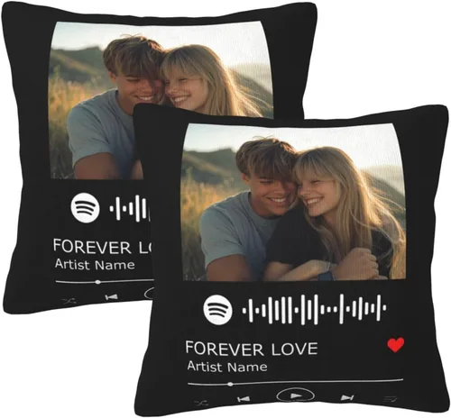 Miniatura 14 de Juego de 2 fundas de almohada cuadradas de Acción de Gracias, hojas de arce otoñales, fundas protectoras para sofá con cremallera oculta, 16 x 16