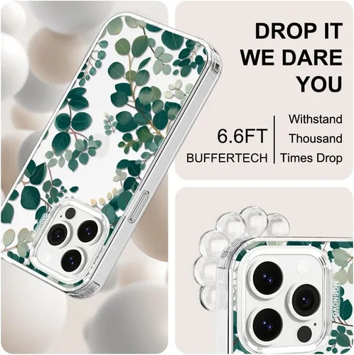 Miniatura 5 de MOSNOVO - Funda para iPhone 13 Pro, protección Buffertech de grado militar contra caídas (6.6 pies), antidesprendimiento, poliuretano termoplástico