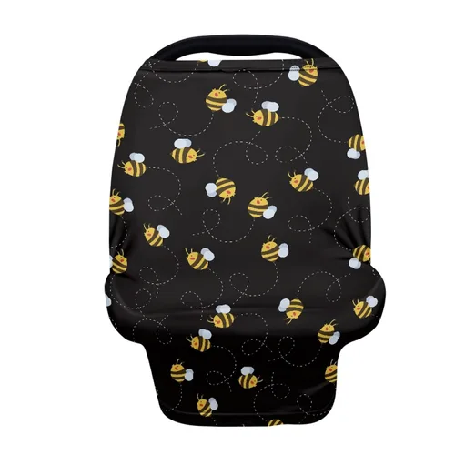 Miniatura 28 de Wanyint Fundas de asiento de automóvil para bebé, toldo para niños y niñas, multiusos, fundas de lactancia materna, bufanda de lactancia, decoración