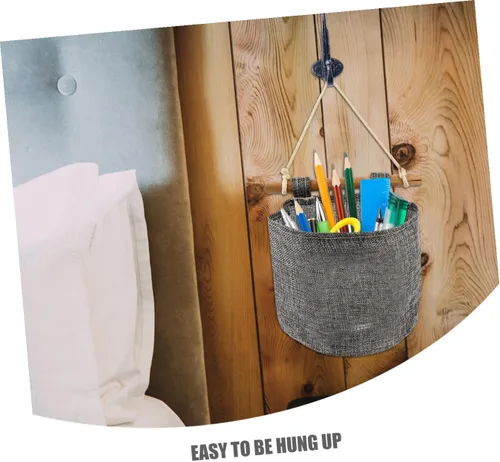 Miniatura 4 de DOITOOL 2 cajas de almacenamiento decorativas para colgar en la pared, organizador de bolsillos para colgar para niños, organizador