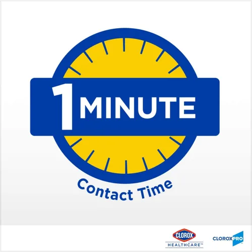Miniatura 3 de Clorox Healthcare Toallitas desinfectantes limpiadoras de peróxido de hidrógeno, 12 x 11 pulgadas, repuesto para cubo, 185