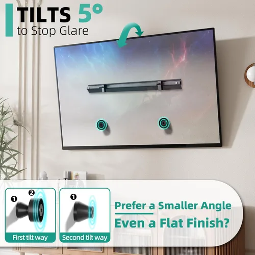 Miniatura 4 de Soporte de pared de TV sin tachuelas para televisores de 22 a 55 pulgadas, soporte delgado para TV sin pernos, soporte para televisores de paneles