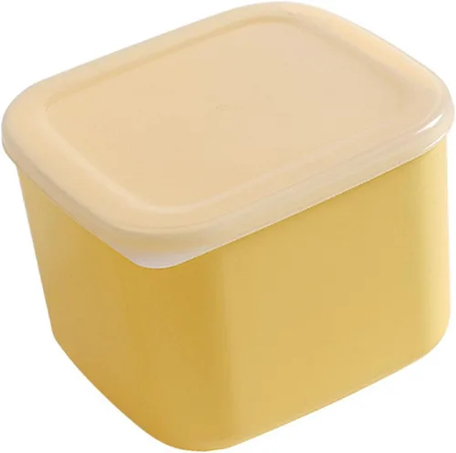 Miniatura 4 de TOPINCN Contenedor de almacenamiento de queso de plástico con tapa hermética, caja de almacenamiento de alimentos para refrigerador, contenedor