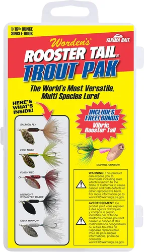 Miniatura 4 de Yakima Bait Kit de caja de señuelos Rooster Tail Big Bass Pak