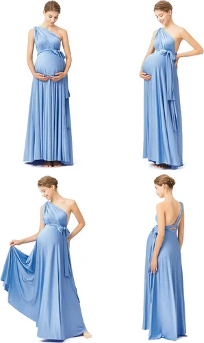 Miniatura 4 de Vestido de maternidad para sesión de fotos, vestido de baby shower, vestido de maternidad de talla grande, vestido largo infinito, vestido