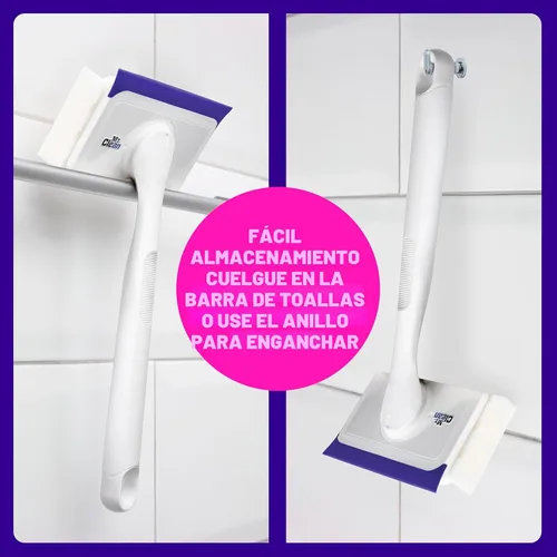 Miniatura 9 de Mr. Clean Borrador mágico para ducha y tina, limpiador de baño, limpiador de baño todo en uno, kit inicial de limón, 1 limpiador y 2 borradores