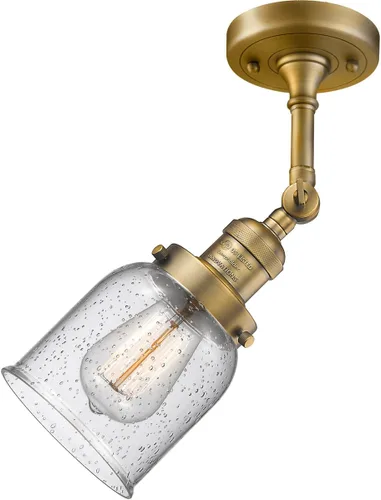 Miniatura 5 de Innovations 203-BB-G54 1 Aplique de luz, pantalla de campana pequeña, latón cepillado