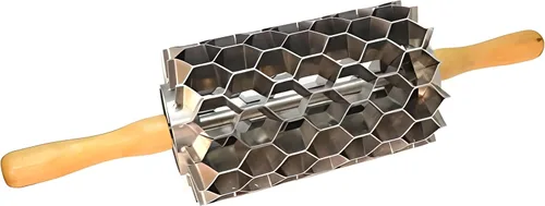 Miniatura 8 de OCS Parts Cortador de masa de acero inoxidable hexagonal de 42 cortes Cortador de masa de grado profesional de servicio pesado para agujeros
