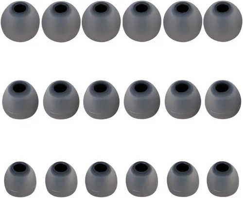 Puntas de silicona para auriculares de repuesto, tapas de auriculares, puntas para oídos, geles para oídos, 9 pares S M L