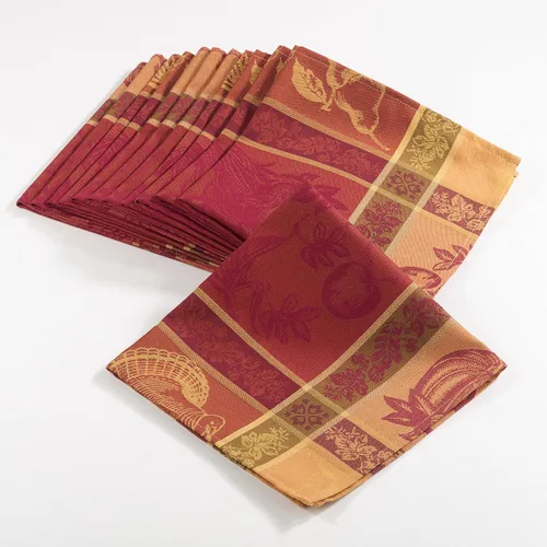 Miniatura 6 de SARO LIFESTYLE Camino de mesa jacquard de Acción de Gracias, diseño de cosecha de otoño, multicolor, 16 x 60 pulgadas