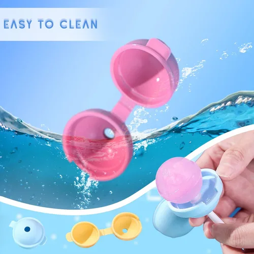 Miniatura 6 de Paquete de 4 moldes de silicona para paletas de paletas, moldes de helado reutilizables sin BPA con palos, para congelar caseros para niños y niños