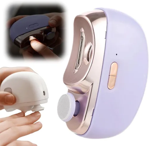 Miniatura 8 de Cortaúñas eléctrico, 2 en 1, cortaúñas eléctrico 2 en 1, recortador de uñas multifuncional con 2 velocidades ajustables para personas mayores, niños