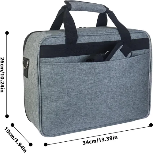 Miniatura 4 de Boczif Estuche para proyector, estuche de viaje portátil con compartimento para laptop y correa de hombro ajustable para mini proyector y accesorios