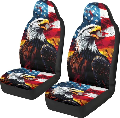 Miniatura 7 de ELEQIN - Fundas de asiento protectoras para automóvil, diseño tribal navajo, azteca, africano, para la mayoría de autos, sedán, SUV, camioneta