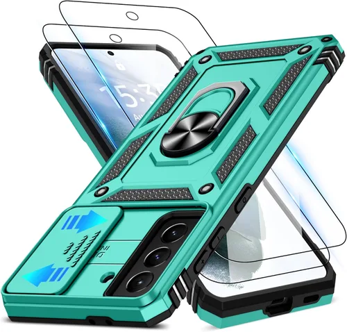 Miniatura 51 de ATUMP Funda para OnePlus Nord N200 5G con protector de pantalla HD con cubierta para cámara deslizante, soporte de anillo de rotación de 360°