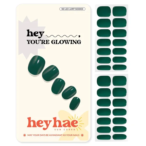 Miniatura 31 de Heyhae Paquete surtido de tiras de uñas de gel semicuradas (paquete de 4) No necesita lámpara LED Fácil de aplicar y quitar, calidad de salón