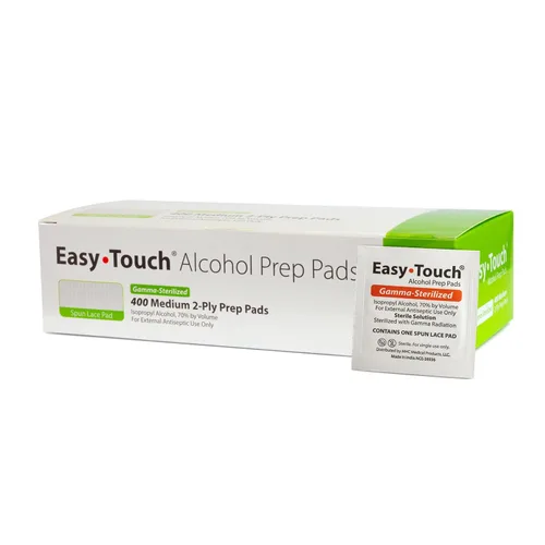 Miniatura 11 de EasyTouch - Almohadillas de preparación de alcohol esterilizadas con gamma, envueltas individualmente, 10 por paquete, 1200 paquetes