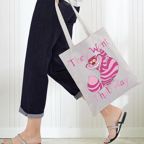 Miniatura 3 de BWWKTOP Cat Cosmetic Makeup Bag Grind And Smile Gifts They Went That Way Cat Zipper Pouch Bag For Movie Fans