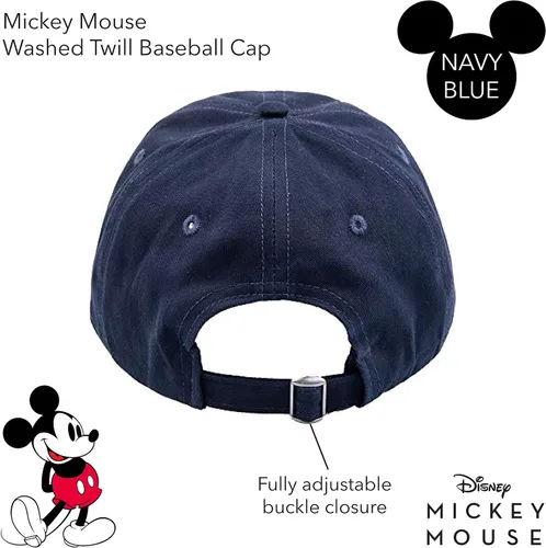 Miniatura 3 de Concept One Disney Mickey Mouse - Gorro de béisbol ajustable de algodón de sarga lavada Azul