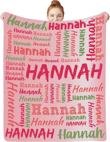 Miniatura 13 de Manta personalizada con nombre para bebés, niños y niñas, mantas de bebé personalizadas con nombre para adultos y niños, manta personalizada