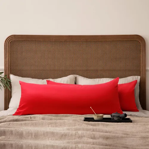 Miniatura 44 de Thmyo - Paquete de 2 fundas de almohada de algodón sólido decorativas cuadradas, fundas de almohada DIY, fundas de almohada en blanco