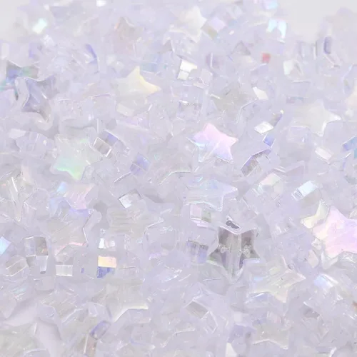 Miniatura 7 de 400 cuentas de corazón de acrílico AB para hacer joyas, bonitas cuentas para collares, cuentas espaciadoras estéticas únicas, abalorios a granel