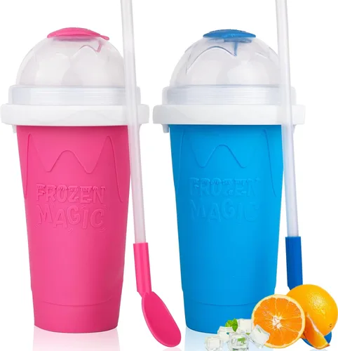 Miniatura 10 de Taza de granizado Slushie Maker Cup, Taza de granizado mágica congelada - ¡Crea deliciosos granizados en cualquier lugar con esta divertida y genial