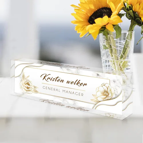 Miniatura 3 de Placa de Nombre Personalizada para Escritorio, Placas de Nombre Personalizadas para Escritorios, Placa de Nombre Personalizada de Acrílico