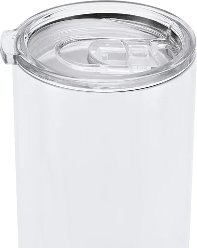 Miniatura 7 de makerflo Vaso Duozie de 12 onzas de grosor en blanco, paquete de 25 con tapa y pajilla, listo para manualidades para regalos y personalización