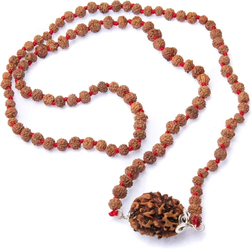 Miniatura 3 de Wonder Care - Cuenta original de Rudraksha nepalí/cuentas de Rudraksha Natural Rudra Rudra Religioso Rosario, Pequeño, Madera, Sin gemas.