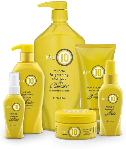 Miniatura 4 de It's a 10 Haircare Miracle Leave-In para rubias, 4 onzas líquidas