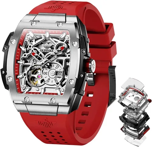 Miniatura 8 de OLEVS - Relojes para hombre de diamantes de lujo, casual, esfera grande, acero inoxidable, impermeable, para negocios, de vestir, analógico