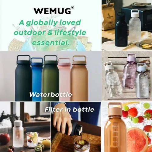 Miniatura 3 de WEMUG Máquina portátil de preparación en frío, 18.6 oz, diseño moderno y simple, a prueba de fugas, ultraligera, sin BPA, plástico duradero, 365