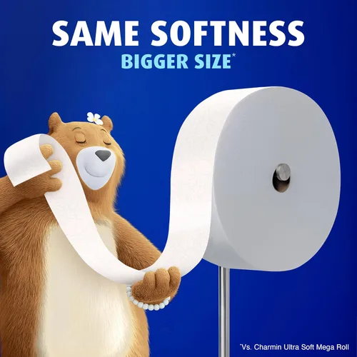 Miniatura 10 de Charmin Papel higiénico ultra suave, kit de iniciación Forever Roll, 1 soporte, 2 rollos, papel de baño de 2 capas