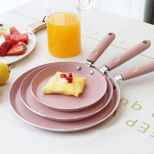 Miniatura 9 de Hemoton Sartén antiadherente de aluminio de 13.38 pulgadas para tortillas y panqueques, sartén saludable de doble uso con calor rápido y diseño apto
