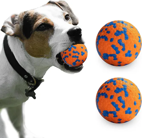 Miniatura 16 de Pelotas para perros, pelota de juguete indestructible para perros masticadores agresivos, pelota interactiva duradera de alta elasticidad
