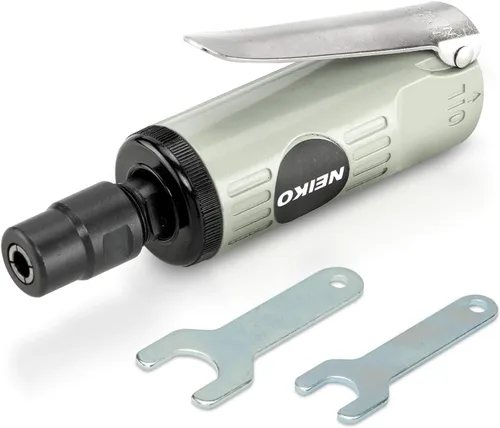 Neiko 30062A - Minitorno de 1/4 pulgadas, torno neumático recto, velocidad libre de 24.000 RPM, tamaño pequeño y compacto.