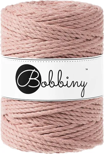 Miniatura 19 de Bobbiny Cordón de macramé XXL de 0.197 in y 3 capas (aguamarina), 108 yds/330 pies (100% algodón reciclado)
