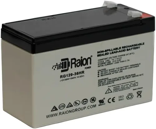 Miniatura 2 de Raion Power RG129-36HR 12V 9Ah Compatible Replacement High Rate Discharge Rechargeable UPS Battery for Powerware PW5115 750-2 Pack