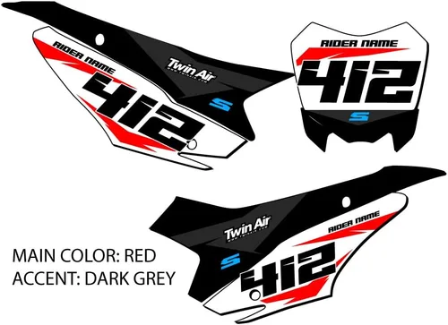 Miniatura 2 de 2013-2018 CRF 110 SG64 Custom MX matrículas Senge Graphics Kit compatible con Honda