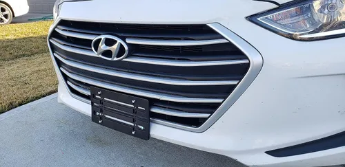 Miniatura 6 de Soporte para placa de matrícula de parachoques delantero, kit de adaptador de montaje para Hyundai (todos los modelos) Descuento por